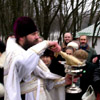 The great water consecration at the church of the Holy Life-Giving Trinity.&nbsp;[Press for large view]