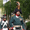 The visitors were welcomed by a soldiers troop dressed in tsarist &nbsp;[Press for large view]