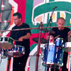 The group Drum Ecstasy on the stage&nbsp;[Press for large view]