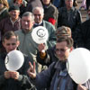 Participants of the protest action.&nbsp;[Press for large view]