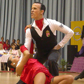The performance of the Hungarian team at the world champion of sports dancing.&nbsp;[Press for large view]